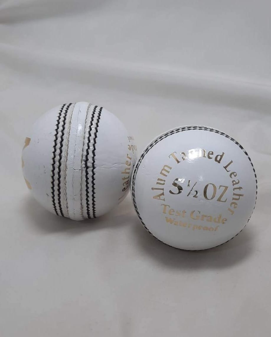 MSDA Alum Tanned Leather White Cricket Ball