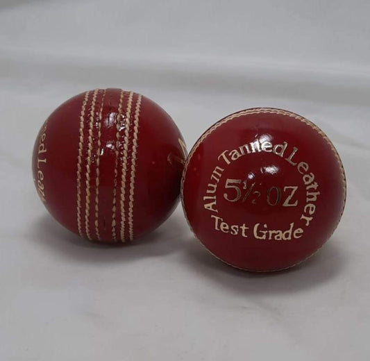 MSDA Alum Tanned Leather Red Cricket Balls